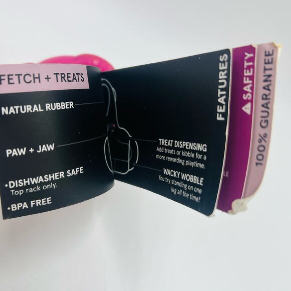 Bark Box S Flambuoyant Flamingo Dog Toy Super Chewer Treat Dispensing Wobble New - Picture 2 of 3